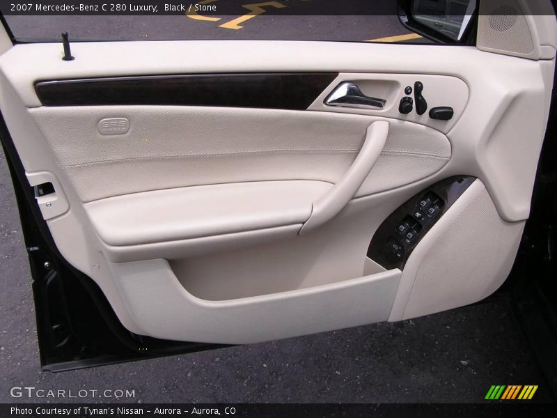 Black / Stone 2007 Mercedes-Benz C 280 Luxury