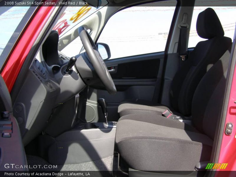 Vivid Red / Black 2008 Suzuki SX4 Sport Sedan