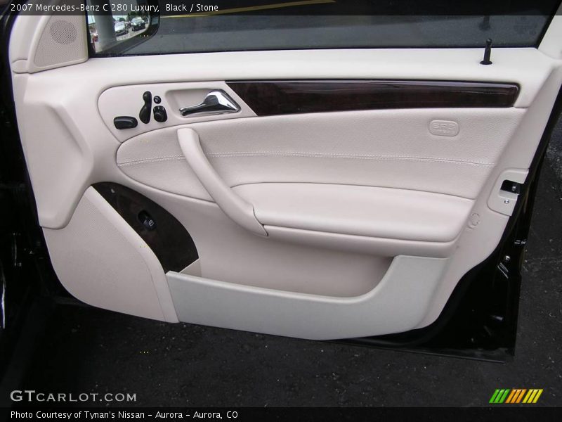 Black / Stone 2007 Mercedes-Benz C 280 Luxury