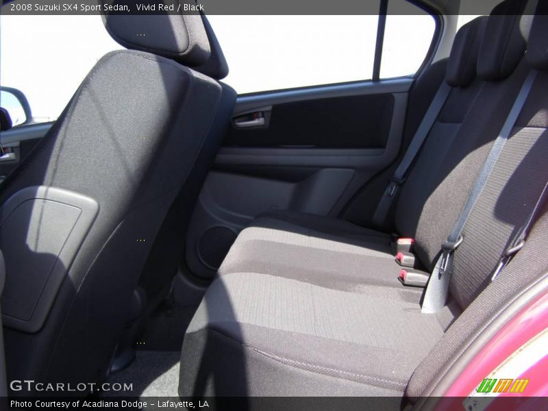 Vivid Red / Black 2008 Suzuki SX4 Sport Sedan