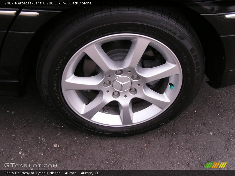 Black / Stone 2007 Mercedes-Benz C 280 Luxury