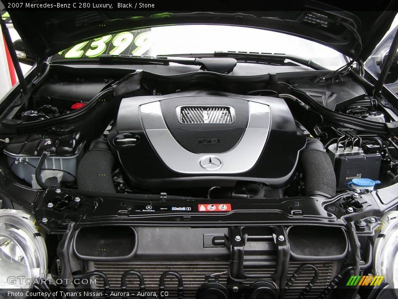 Black / Stone 2007 Mercedes-Benz C 280 Luxury