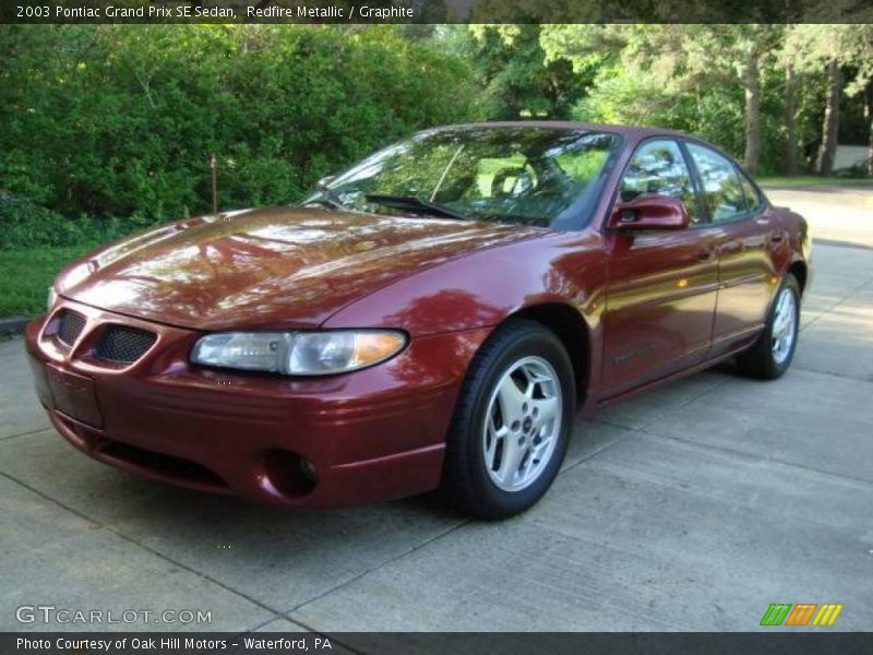 Redfire Metallic / Graphite 2003 Pontiac Grand Prix SE Sedan