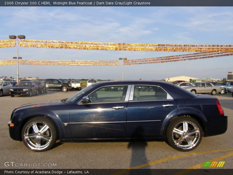 Midnight Blue Pearlcoat / Dark Slate Gray/Light Graystone 2006 Chrysler 300 C HEMI