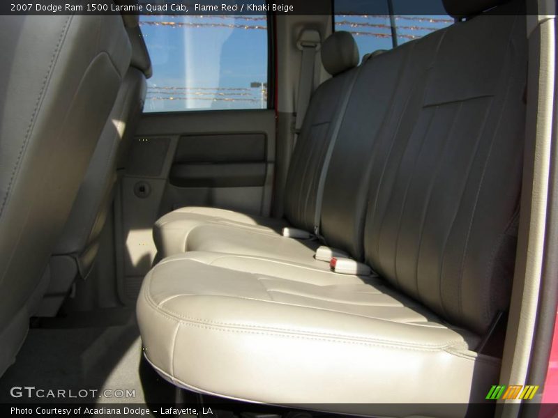 Flame Red / Khaki Beige 2007 Dodge Ram 1500 Laramie Quad Cab