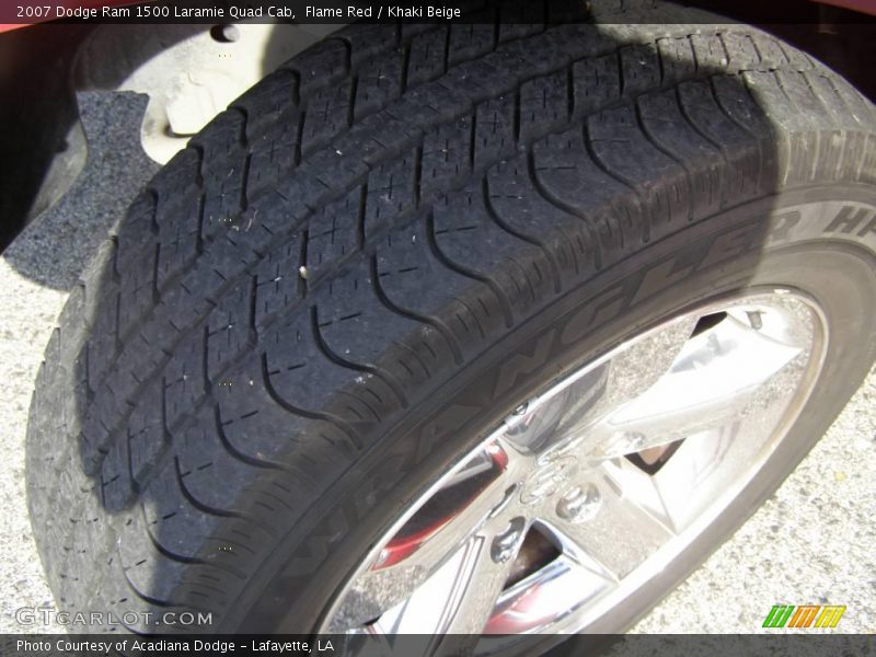 Flame Red / Khaki Beige 2007 Dodge Ram 1500 Laramie Quad Cab