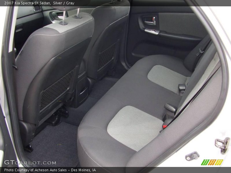 Silver / Gray 2007 Kia Spectra SX Sedan