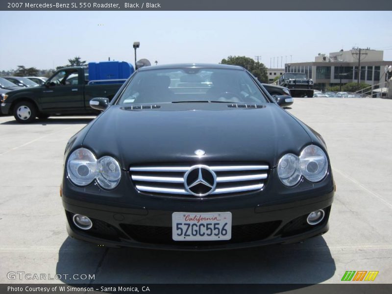 Black / Black 2007 Mercedes-Benz SL 550 Roadster