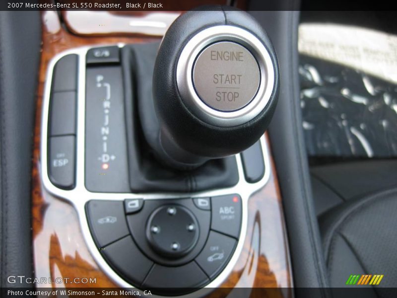 Black / Black 2007 Mercedes-Benz SL 550 Roadster