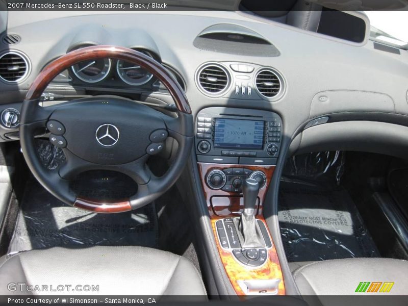 Black / Black 2007 Mercedes-Benz SL 550 Roadster