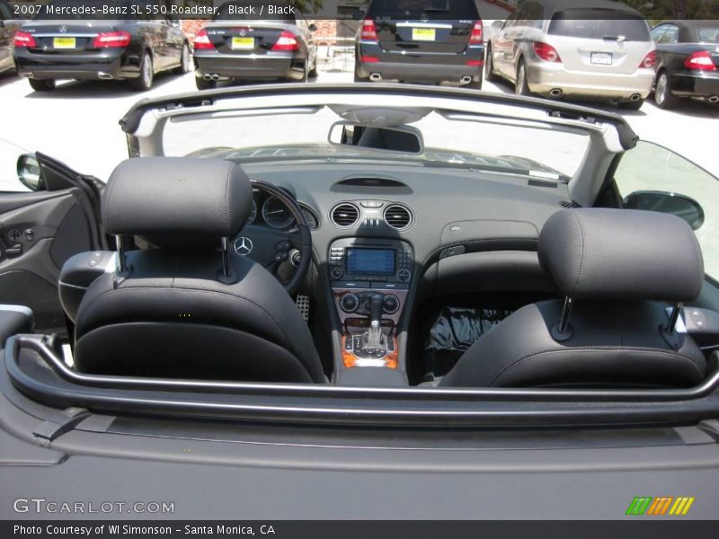 Black / Black 2007 Mercedes-Benz SL 550 Roadster