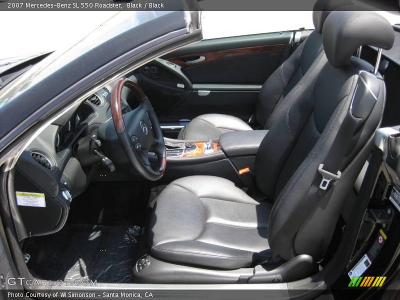Black / Black 2007 Mercedes-Benz SL 550 Roadster