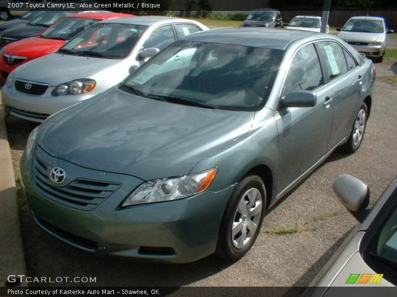 Aloe Green Metallic / Bisque 2007 Toyota Camry LE