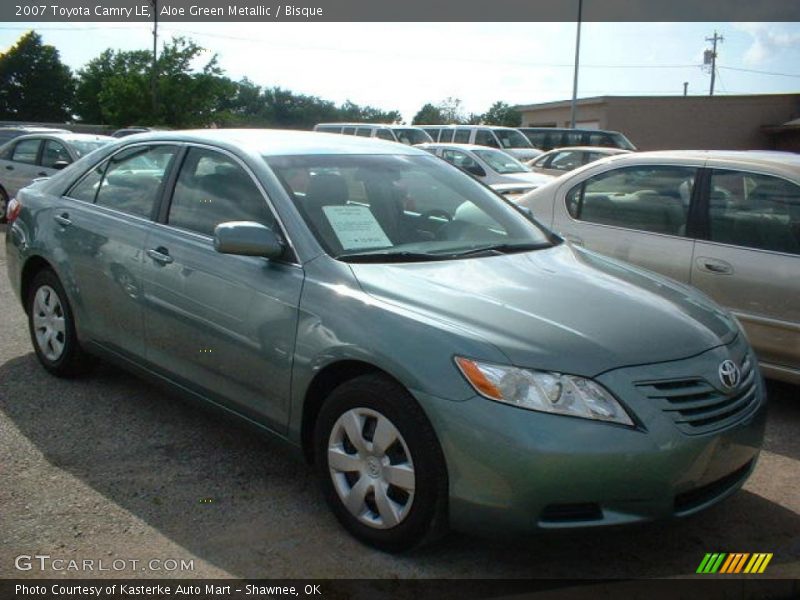 Aloe Green Metallic / Bisque 2007 Toyota Camry LE
