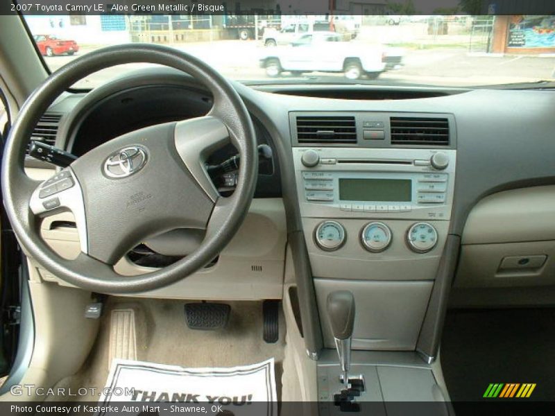 Aloe Green Metallic / Bisque 2007 Toyota Camry LE