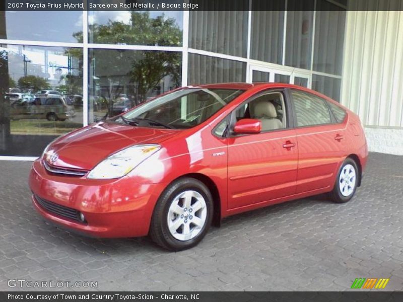 Barcelona Red Metallic / Bisque Beige 2007 Toyota Prius Hybrid