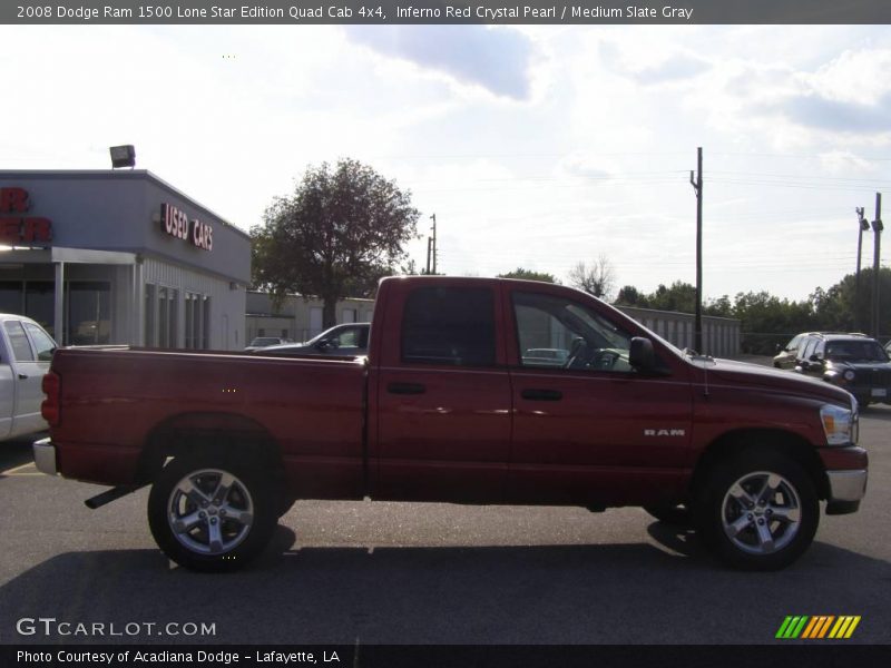 Inferno Red Crystal Pearl / Medium Slate Gray 2008 Dodge Ram 1500 Lone Star Edition Quad Cab 4x4