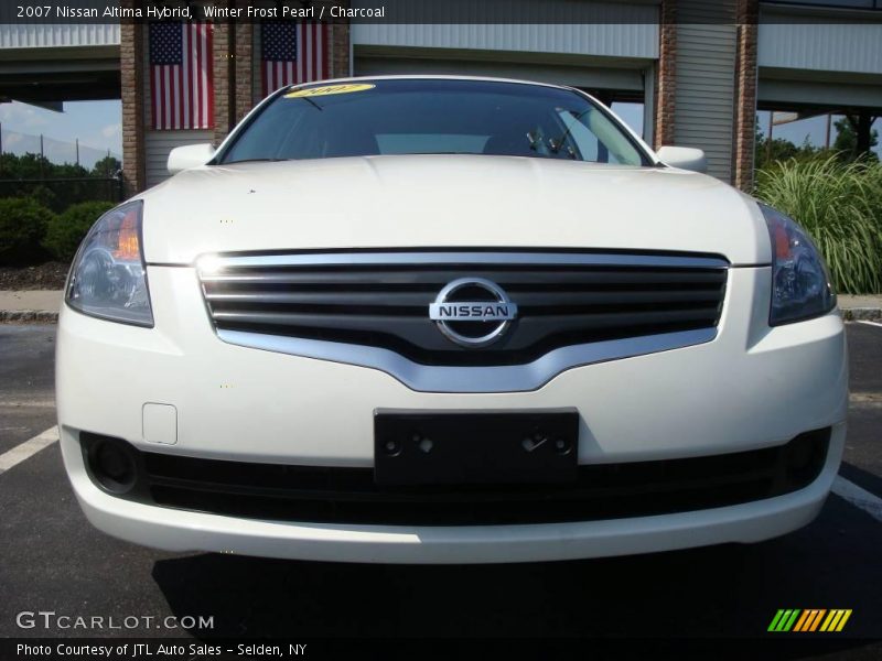 Winter Frost Pearl / Charcoal 2007 Nissan Altima Hybrid