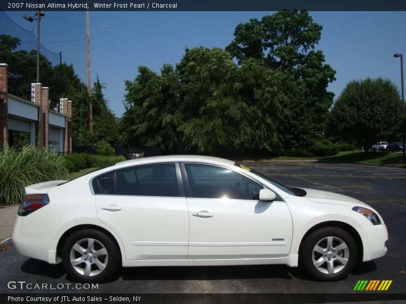 Winter Frost Pearl / Charcoal 2007 Nissan Altima Hybrid