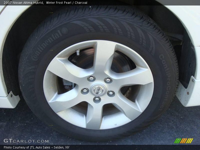 Winter Frost Pearl / Charcoal 2007 Nissan Altima Hybrid