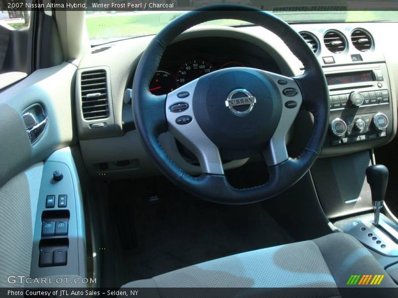 Winter Frost Pearl / Charcoal 2007 Nissan Altima Hybrid