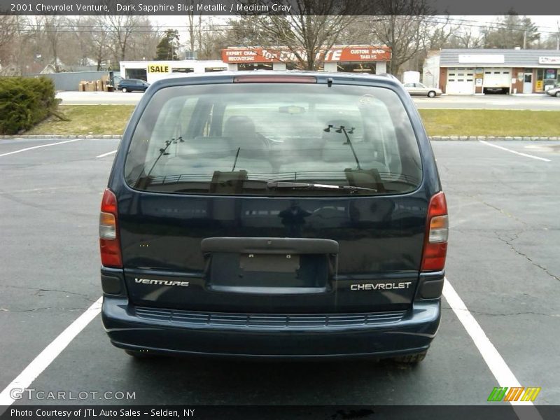 Dark Sapphire Blue Metallic / Medium Gray 2001 Chevrolet Venture