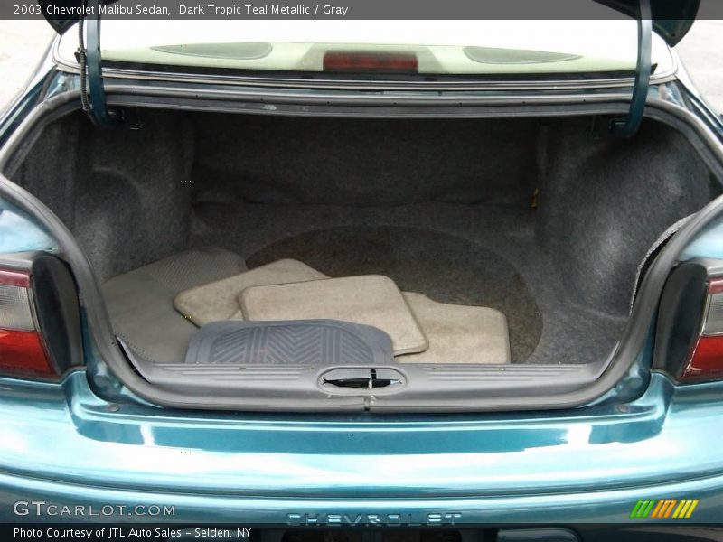 Dark Tropic Teal Metallic / Gray 2003 Chevrolet Malibu Sedan