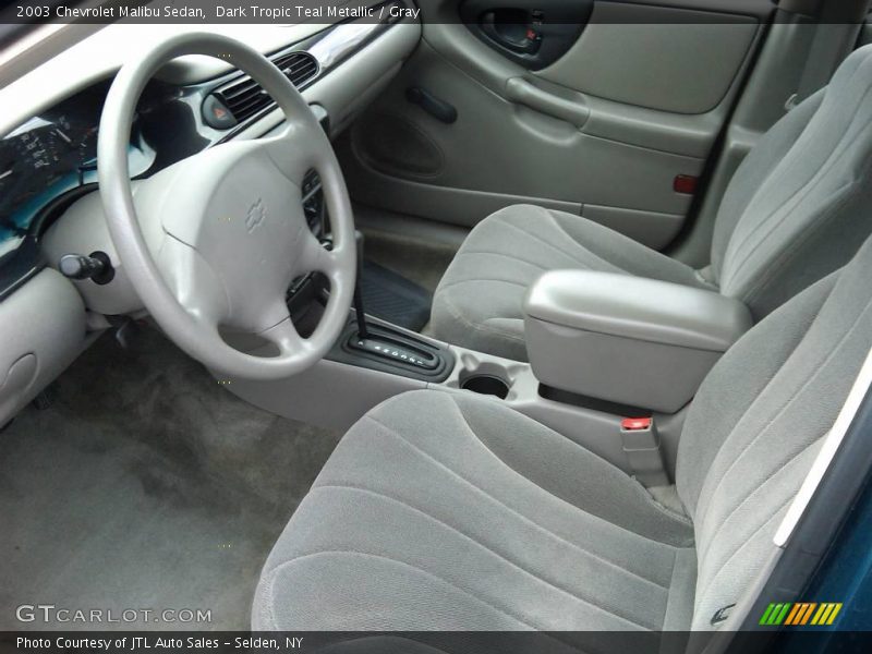 Dark Tropic Teal Metallic / Gray 2003 Chevrolet Malibu Sedan