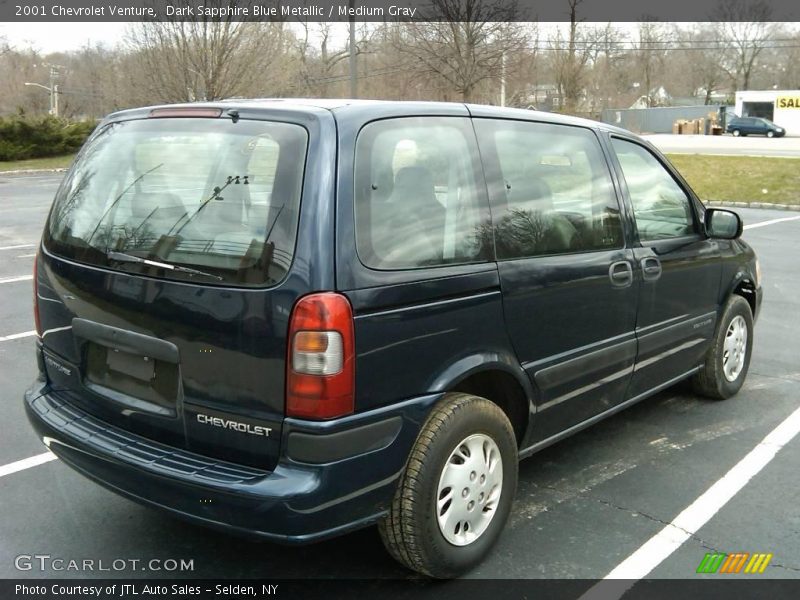 Dark Sapphire Blue Metallic / Medium Gray 2001 Chevrolet Venture