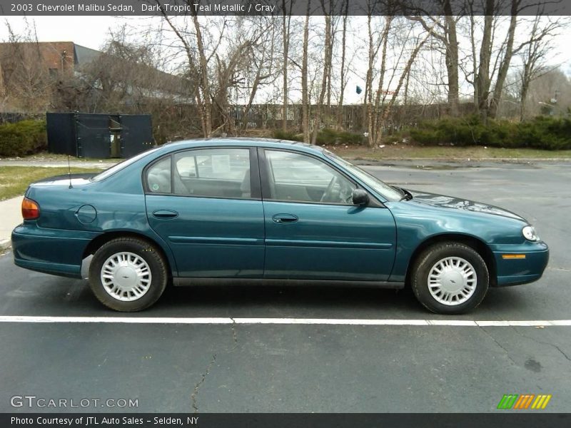 Dark Tropic Teal Metallic / Gray 2003 Chevrolet Malibu Sedan