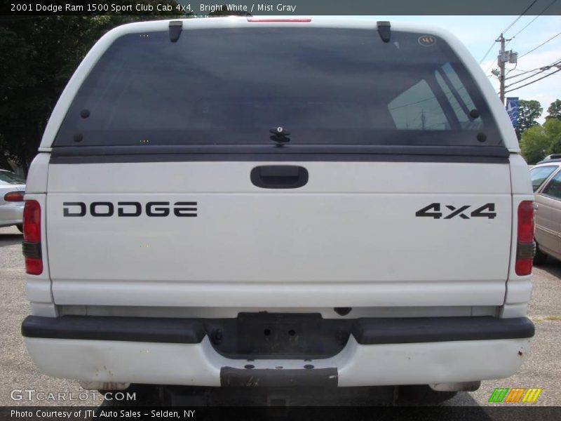 Bright White / Mist Gray 2001 Dodge Ram 1500 Sport Club Cab 4x4