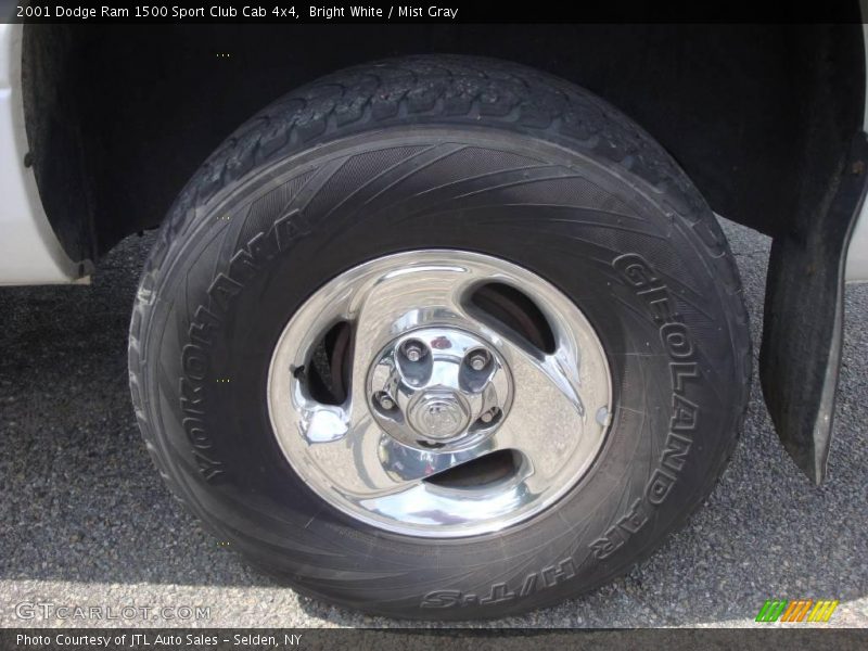Bright White / Mist Gray 2001 Dodge Ram 1500 Sport Club Cab 4x4