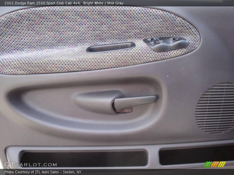 Bright White / Mist Gray 2001 Dodge Ram 1500 Sport Club Cab 4x4