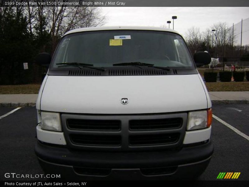 Bright White / Mist Gray 1999 Dodge Ram Van 1500 Commercial