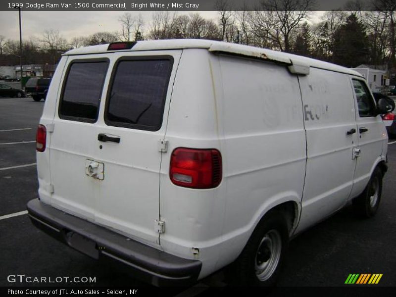 Bright White / Mist Gray 1999 Dodge Ram Van 1500 Commercial