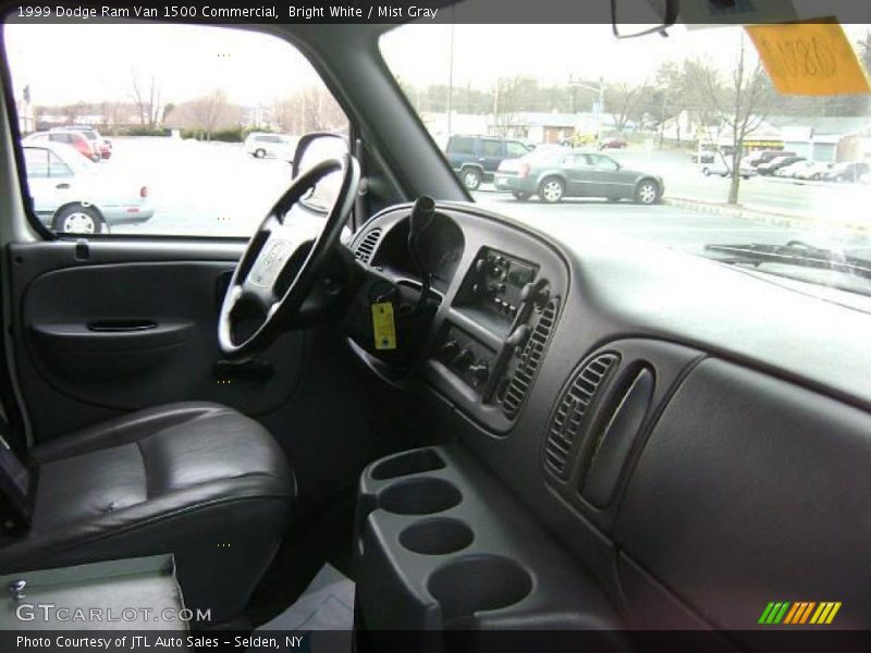 Bright White / Mist Gray 1999 Dodge Ram Van 1500 Commercial