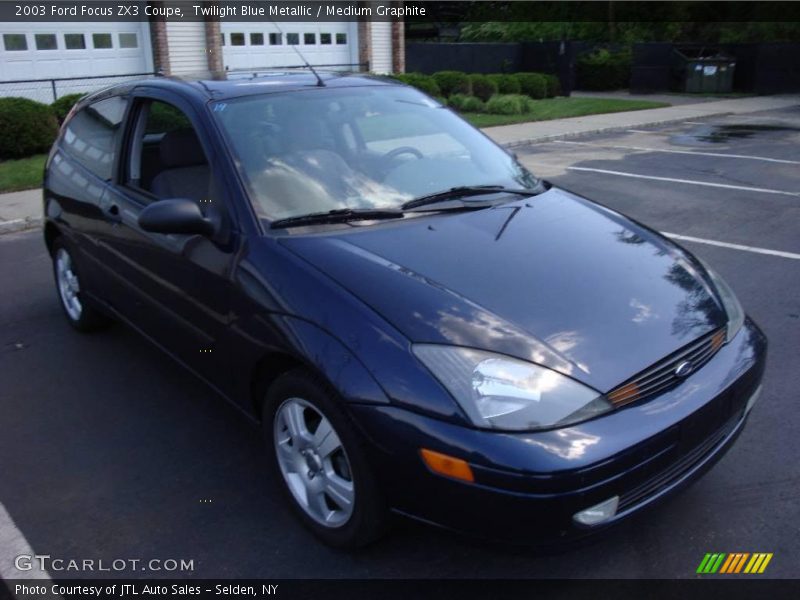 Twilight Blue Metallic / Medium Graphite 2003 Ford Focus ZX3 Coupe