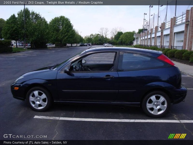 Twilight Blue Metallic / Medium Graphite 2003 Ford Focus ZX3 Coupe