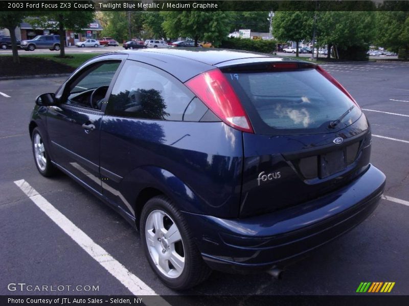 Twilight Blue Metallic / Medium Graphite 2003 Ford Focus ZX3 Coupe