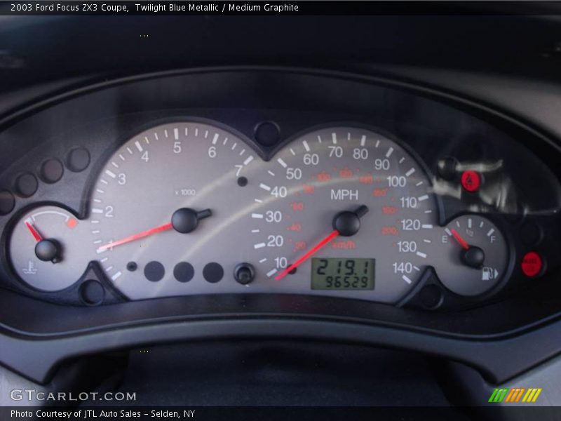 Twilight Blue Metallic / Medium Graphite 2003 Ford Focus ZX3 Coupe