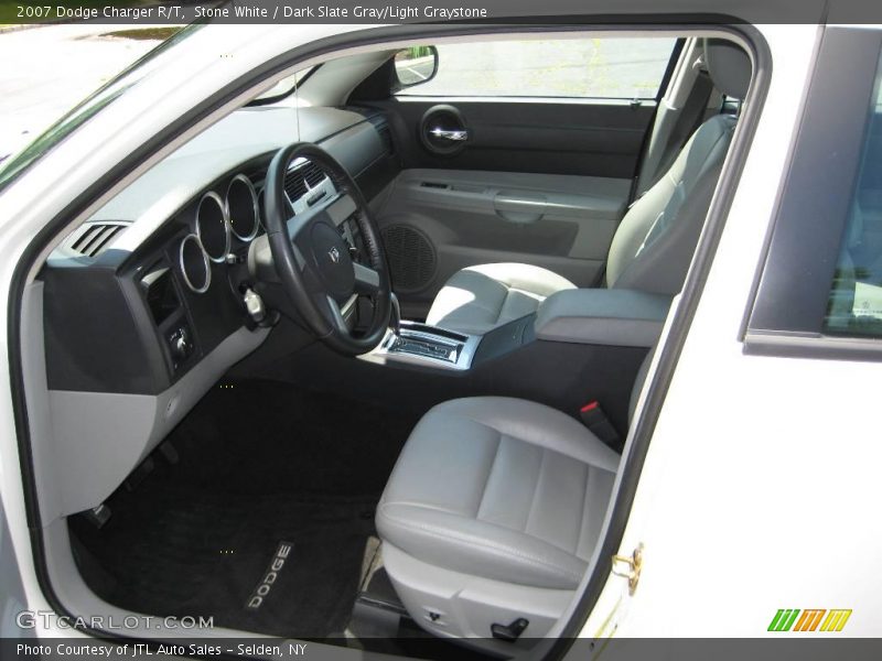 Stone White / Dark Slate Gray/Light Graystone 2007 Dodge Charger R/T