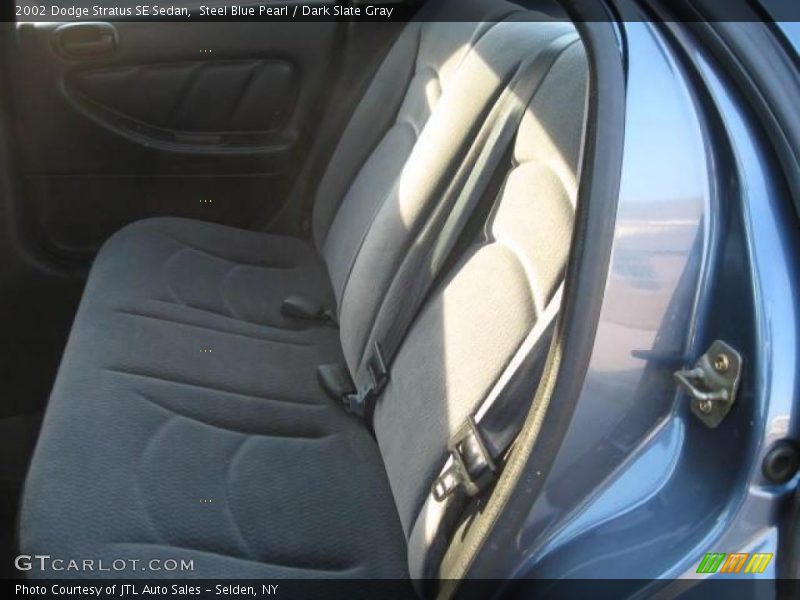 Steel Blue Pearl / Dark Slate Gray 2002 Dodge Stratus SE Sedan