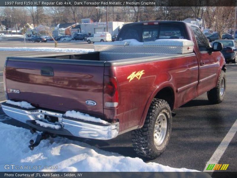 Dark Toreador Red Metallic / Medium Graphite 1997 Ford F150 XLT Regular Cab 4x4