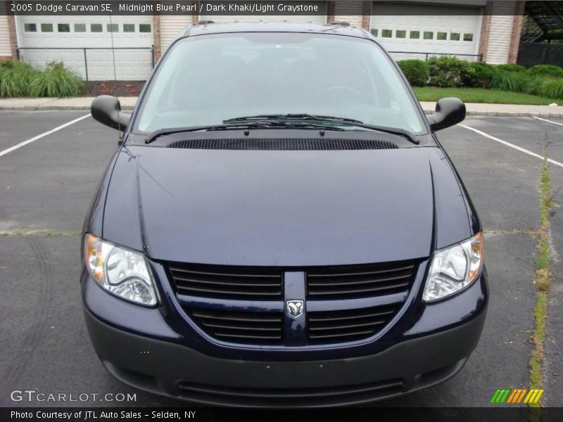 Midnight Blue Pearl / Dark Khaki/Light Graystone 2005 Dodge Caravan SE
