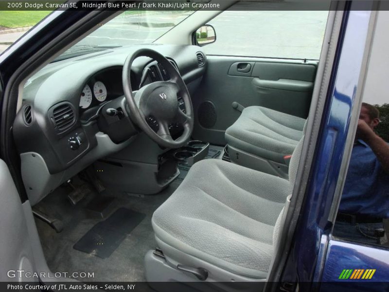 Midnight Blue Pearl / Dark Khaki/Light Graystone 2005 Dodge Caravan SE