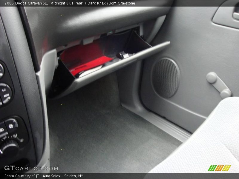 Midnight Blue Pearl / Dark Khaki/Light Graystone 2005 Dodge Caravan SE