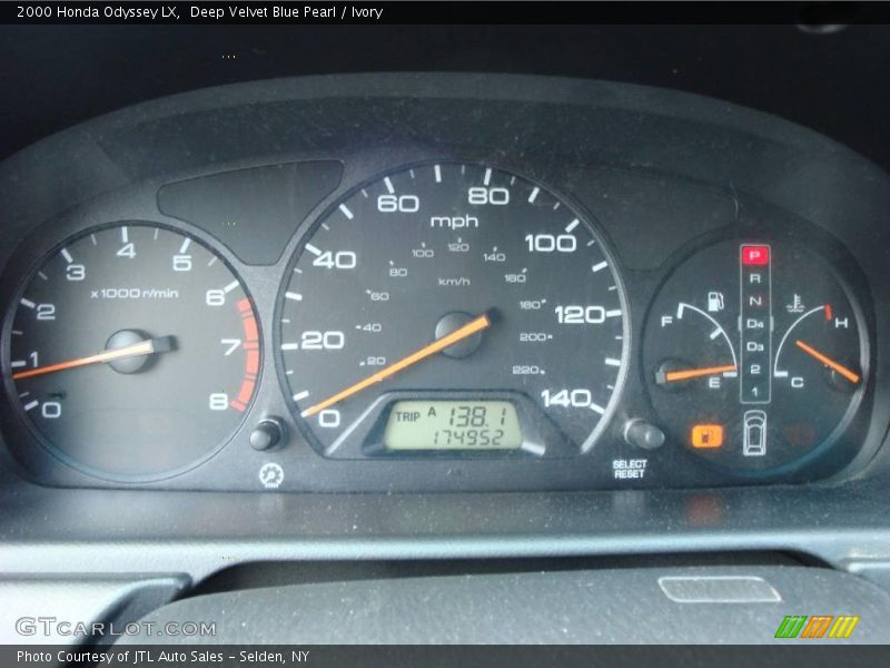 Deep Velvet Blue Pearl / Ivory 2000 Honda Odyssey LX