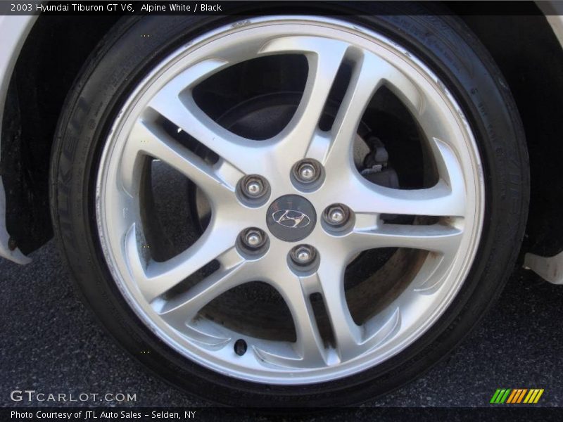 Alpine White / Black 2003 Hyundai Tiburon GT V6