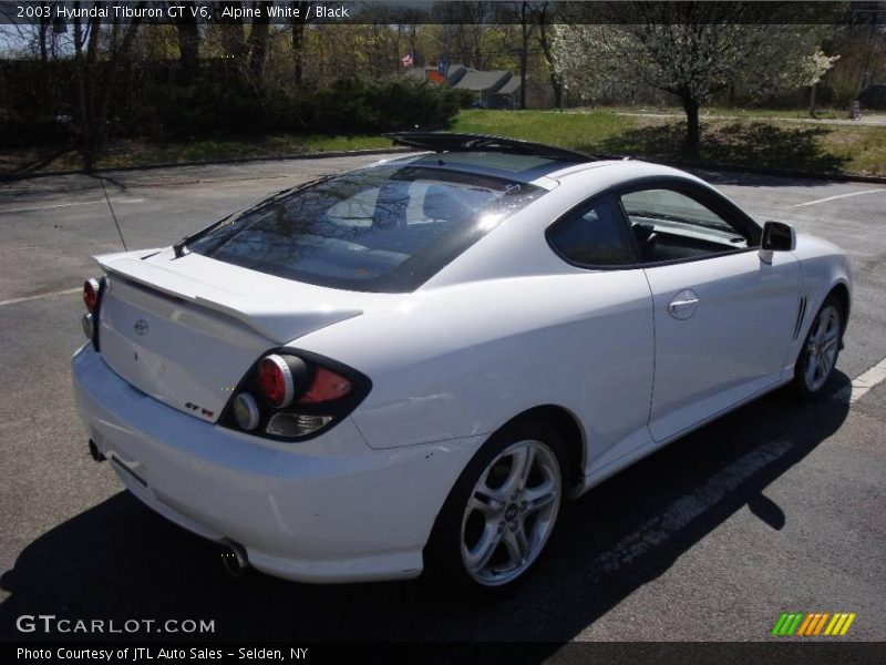 Alpine White / Black 2003 Hyundai Tiburon GT V6