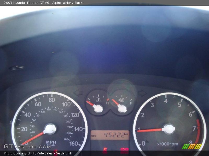 Alpine White / Black 2003 Hyundai Tiburon GT V6